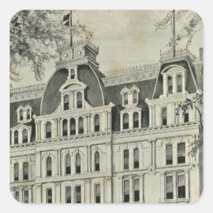 Pegatina Cuadrada FM Brown y Co