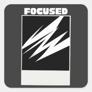 Pegatina Cuadrada Focuse In Sticker – Minimalist Motivational Street