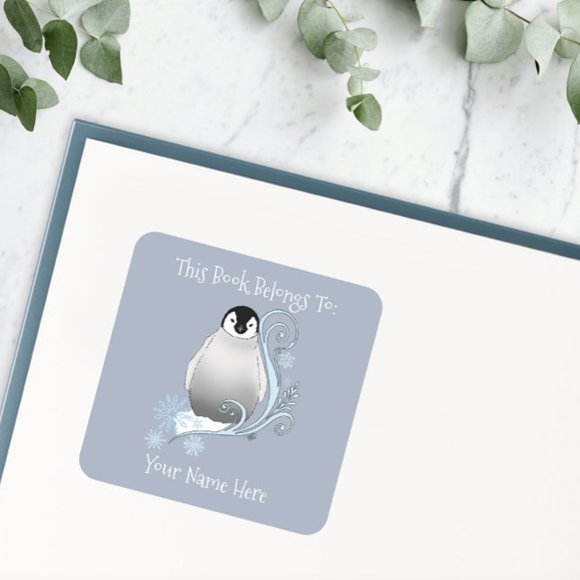 Pegatina Cuadrada Folleto de copos de nieve de estilo Art Nouveau pi (Subido por el creador)