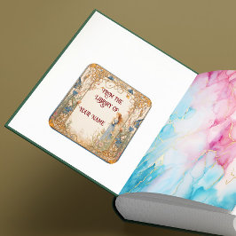 Pegatina Cuadrada Folleto de cuento de hadas para su hijo