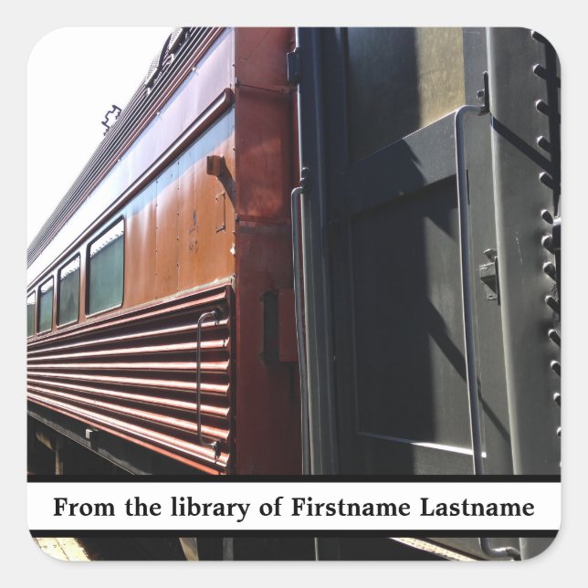 Pegatina Cuadrada Folleto fotográfico personalizado (Anverso)