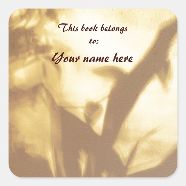 Pegatina Cuadrada Folleto Sombras (Anverso)