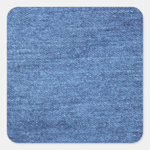 Pegatina Cuadrada Fondo azul Jean Denim