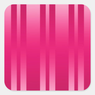 Pegatina Cuadrada Fondo de bandas rosadas