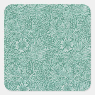 Pegatina Cuadrada Fondo de escritorio de William Morris Floral