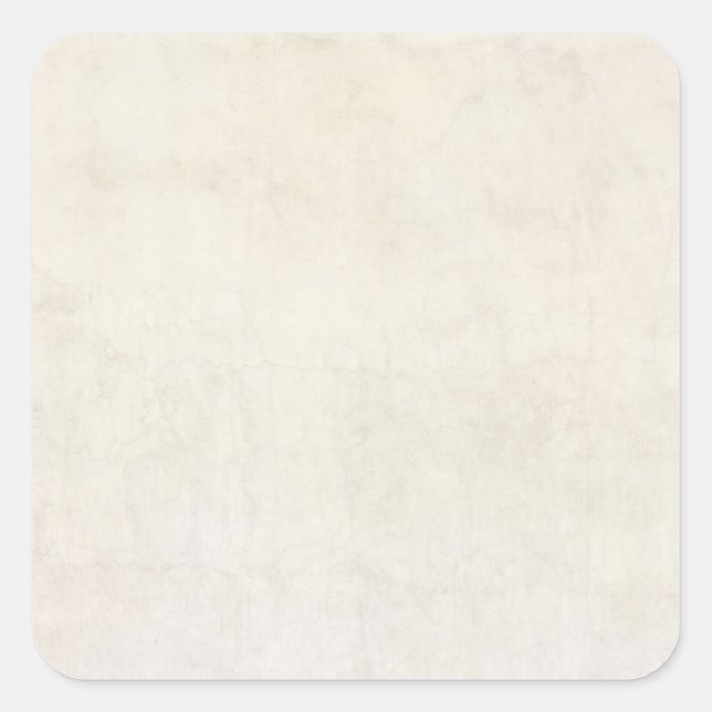 Pegatina Cuadrada Fondo de pergamino de marfil antiguo de papel de é (Anverso)