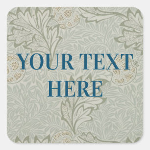 Pegatina Cuadrada Fondo personalizado de Morris