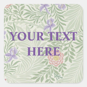 Pegatina Cuadrada Fondo personalizado de Morris