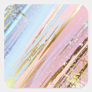 Pegatina Cuadrada Fondo rosa texturizado