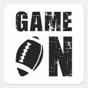 Pegatina Cuadrada Football Sports USA Team Game American Funny Gift