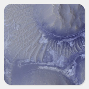 Pegatina Cuadrada Formación de noctis laberíndricos en Marte