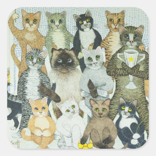 Pegatina Cuadrada Formas de ganar (Anverso)