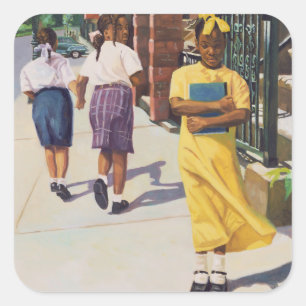 Pegatina Cuadrada Formas separadas 2001