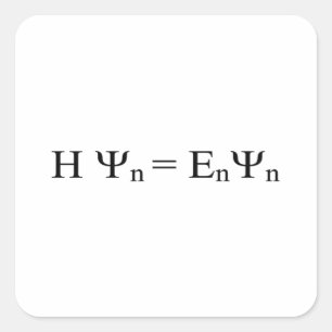 Pegatina Cuadrada Formula Math Mathematical Physics