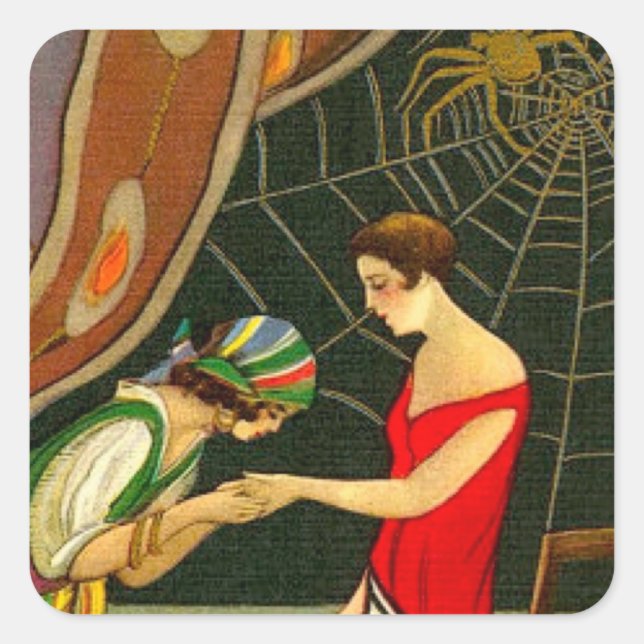 Pegatina Cuadrada Fortuneteller (Anverso)