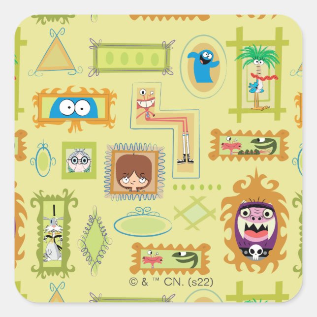 Pegatina Cuadrada Foster's Home for Imaginary Friends | Photo Wall (Anverso)