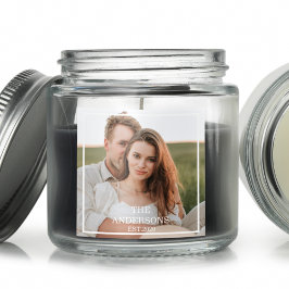 Pegatina Cuadrada Foto de colección de parejas modernas y regalo de 