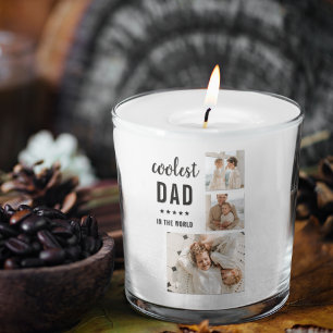 Pegatina Cuadrada Foto de colección moderna Regalo del Día de los Pa