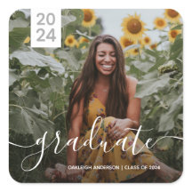 Foto de graduación de guión simple