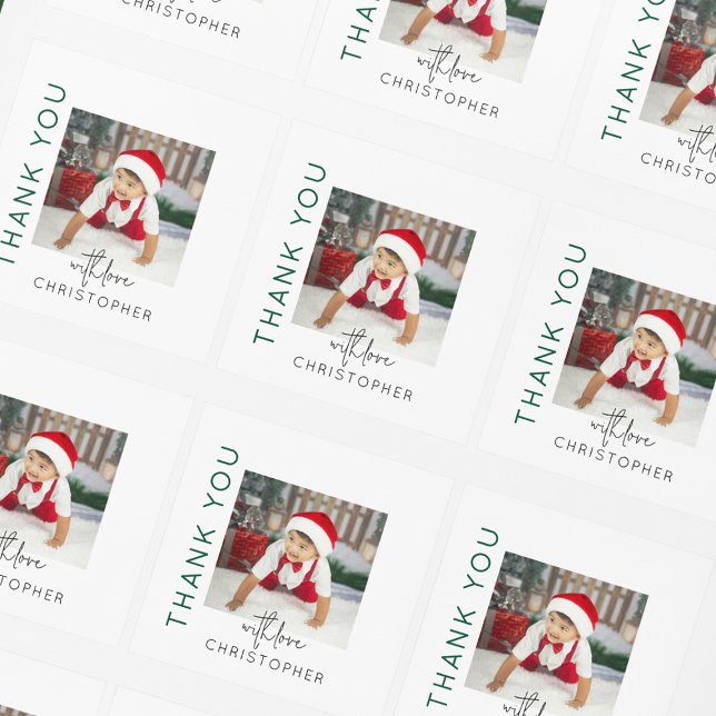 Pegatina Cuadrada Foto de niños Gracias (Subido por el creador)