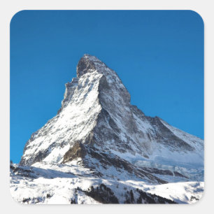 Pegatina Cuadrada foto del Matterhorn