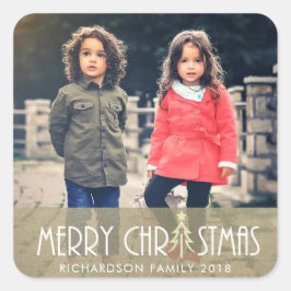 PEGATINA CUADRADA FOTO MODERNA DE FESTIVIDAD DE FESTIVIDAD DE LA PLA