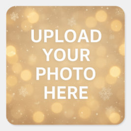 Pegatina Cuadrada Foto personalizada