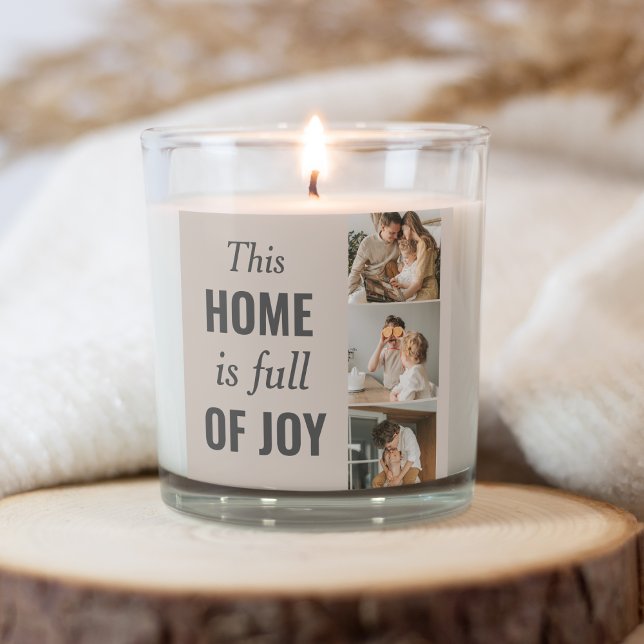 Pegatina Cuadrada Foto y cita familiar de pareja moderna (Subido por el creador)