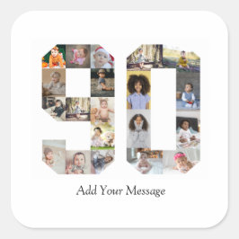 Pegatina Cuadrada Fotocollage número 90