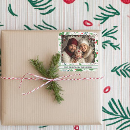 Pegatina Cuadrada Fotografía de Santo y Alegría