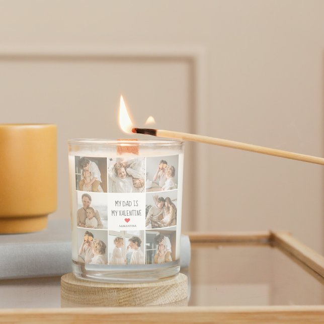 Pegatina Cuadrada Fotografía del Collage | Mi Papá Es Mi Regalo De S (Subido por el creador)