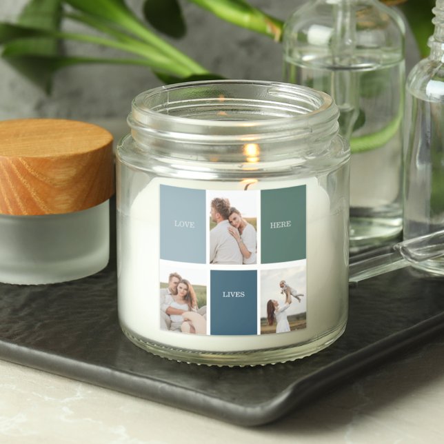 Pegatina Cuadrada Fotografía moderna de la escuela familiar | Amar a (Subido por el creador)