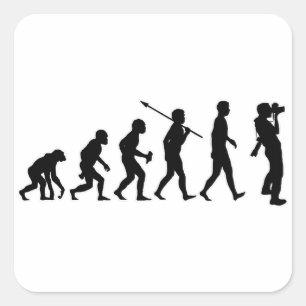 Pegatina Cuadrada Fotógrafo