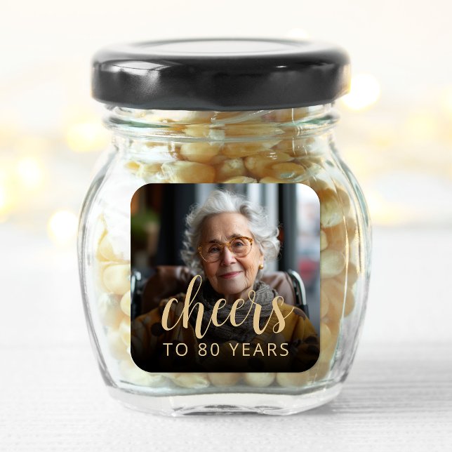 Pegatina Cuadrada Fotos de la 80° Fiesta de Cumpleaños (Subido por el creador)