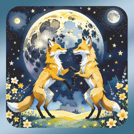 Pegatina Cuadrada Foxtrot por Moonlight