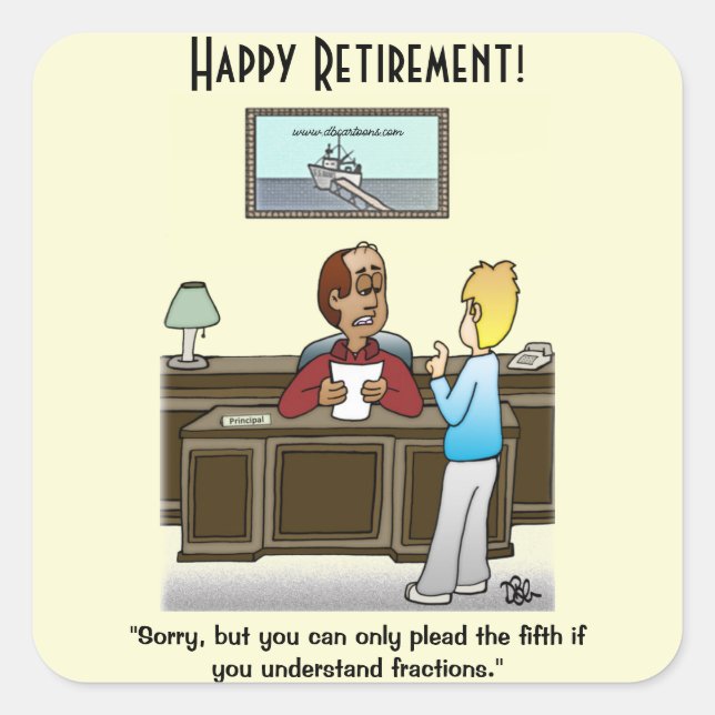 Pegatina Cuadrada Fracciones (Anverso)