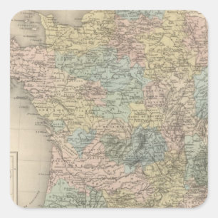 Pegatina Cuadrada France Feodale