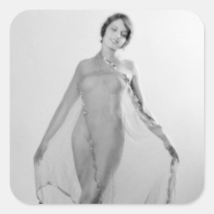 Pegatina Cuadrada Francesca a Bella Ragazza, bella Chica italiana