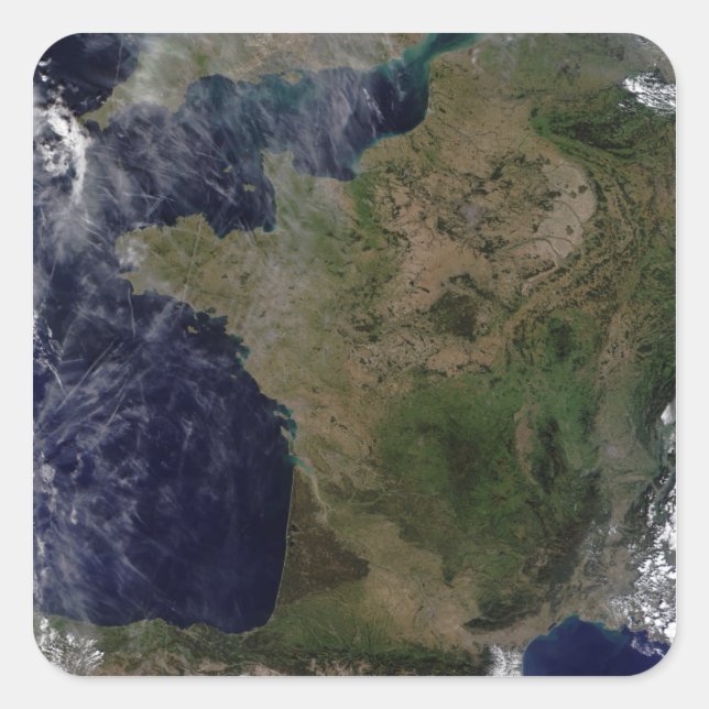Pegatina Cuadrada Francia (Anverso)