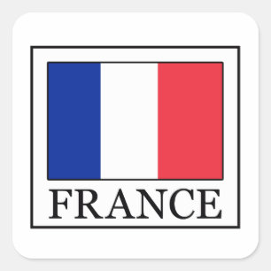 Pegatina Cuadrada Francia