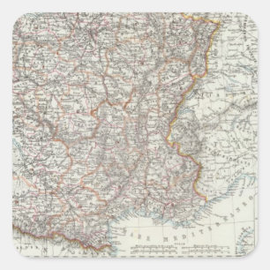 Pegatina Cuadrada Francia 10