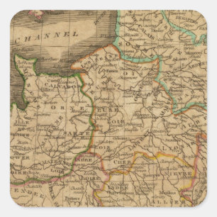 Pegatina Cuadrada Francia 13