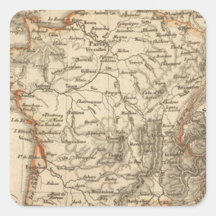 Pegatina Cuadrada Francia 15