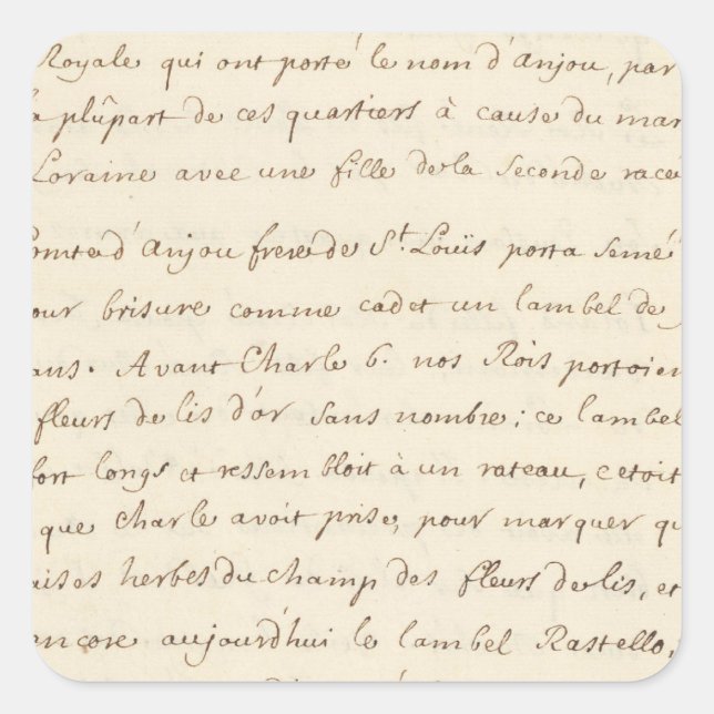 Pegatina Cuadrada Francia 19 (Anverso)