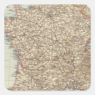 Pegatina Cuadrada Francia 21