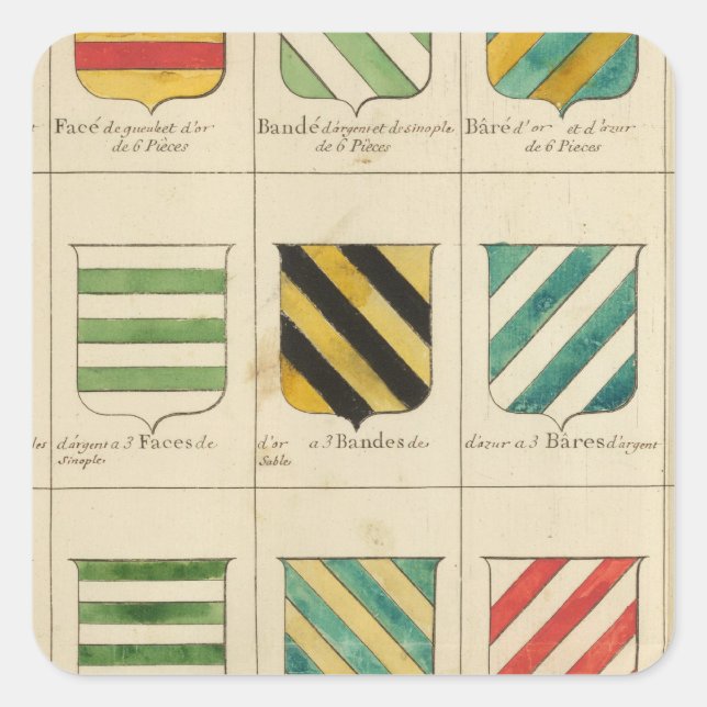 Pegatina Cuadrada Francia 22 (Anverso)