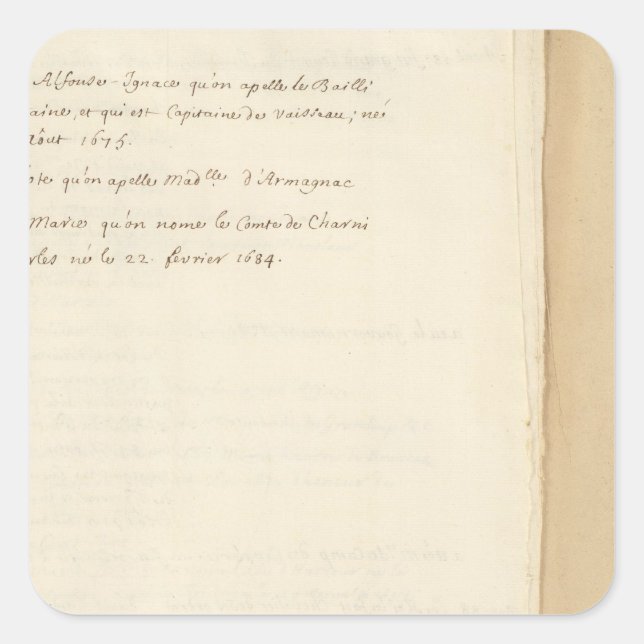 Pegatina Cuadrada Francia 25 (Anverso)