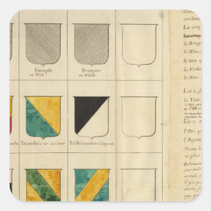 Pegatina Cuadrada Francia 28