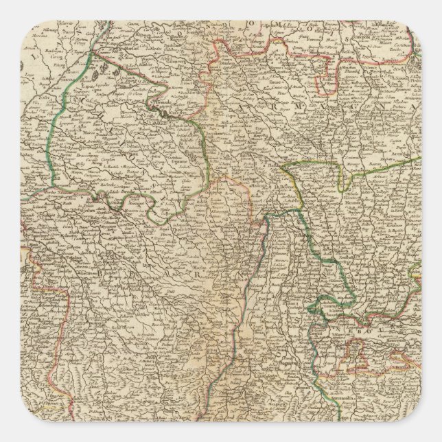 Pegatina Cuadrada Francia 30 (Anverso)