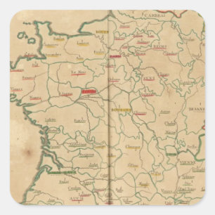 Pegatina Cuadrada Francia 32